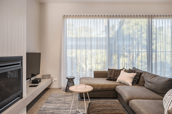 A Coastal Sheer Curtain A Coastal Sheer Curtain